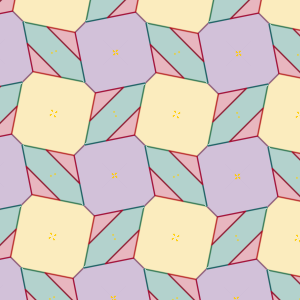 p4 four colours tiling